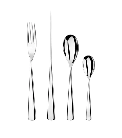 Shop Studio William Karri Mirror 24-piece Cutlery Set In Silver