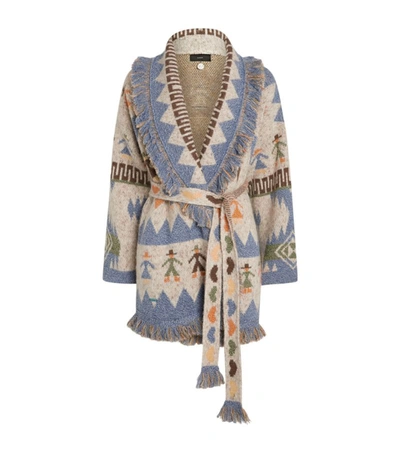 Shop Alanui Love Each Other Icon Cardigan In Multi