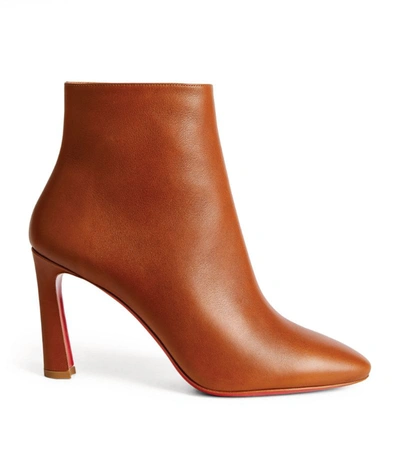 Shop Christian Louboutin So Eleonor Leather Boots 85 In Brown