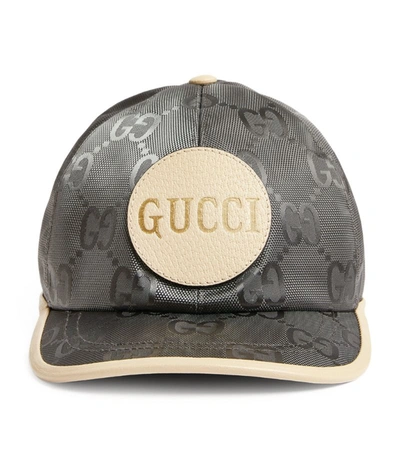 Shop Gucci Off The Grid Baseball Cap In Grey
