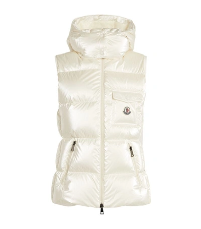 Shop Moncler Quilted Gilet In White