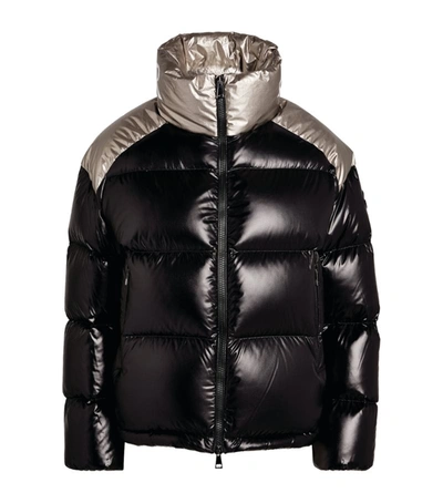 Shop Moncler Quilted Contrast Jacket In Black