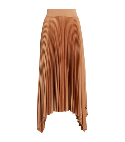 Shop Joseph Pleated Ade Skirt In Pink