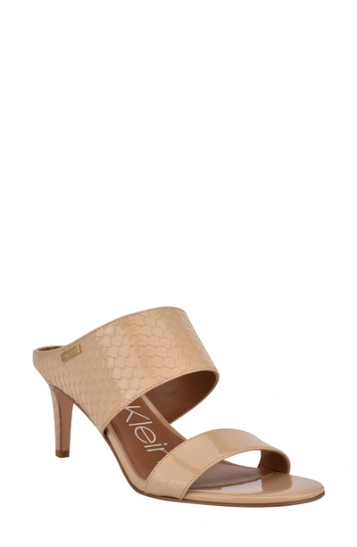 Shop Calvin Klein Cecily Slide Sandal In Lnapa