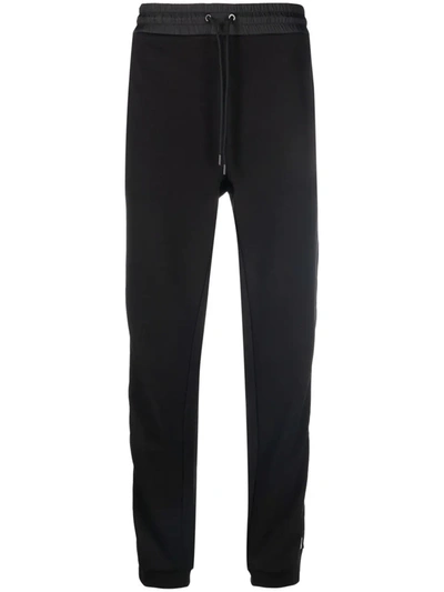 Shop Moncler Logo Print Track Trousers In 001 Black