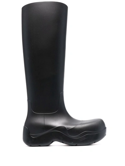 Shop Bottega Veneta Puddle Knee-high Boots In Black