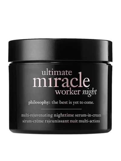 Shop Philosophy Women's Ultimate Miracle Worker Night Serum-in-cream Moisturizer