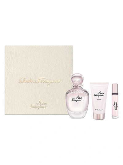 Shop Ferragamo Amo  3-piece Eau De Parfum Set