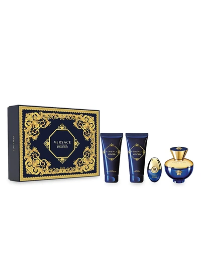 Shop Versace Fragrances 4-piece Dylan Blue Pour Femme Set