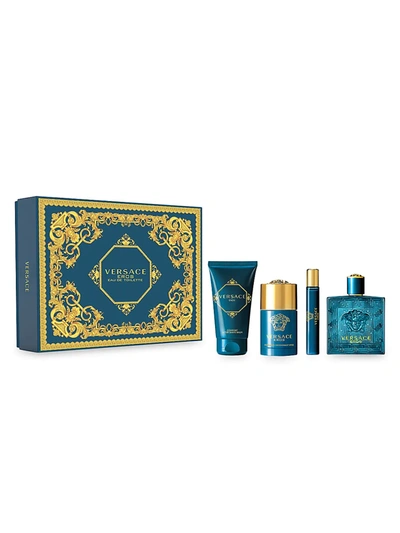 Shop Versace Fragrances Eros 4-piece Set