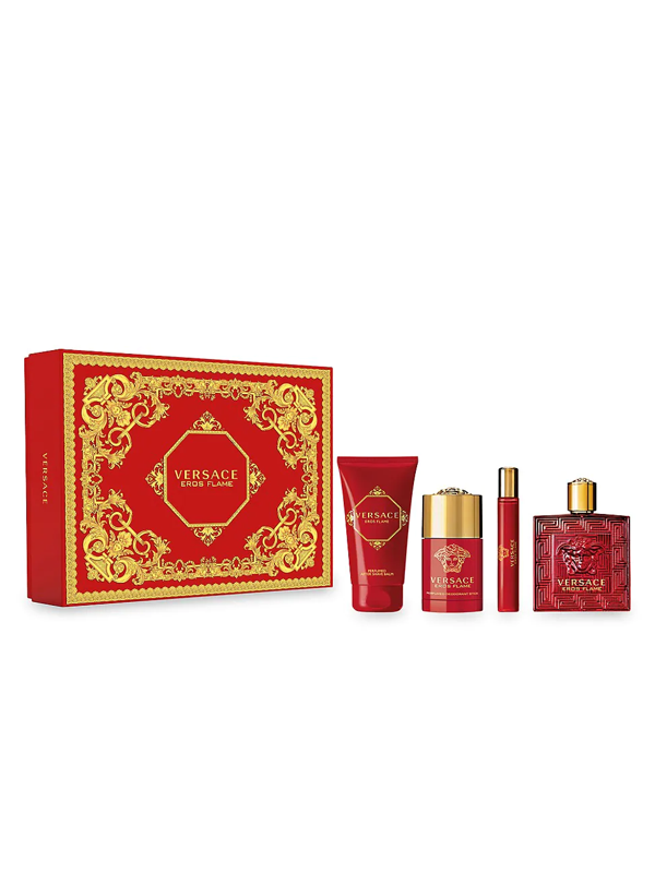 Glow Transition Milestone Versace Fragrances Eros Flame 4-piece Set In Red | ModeSens