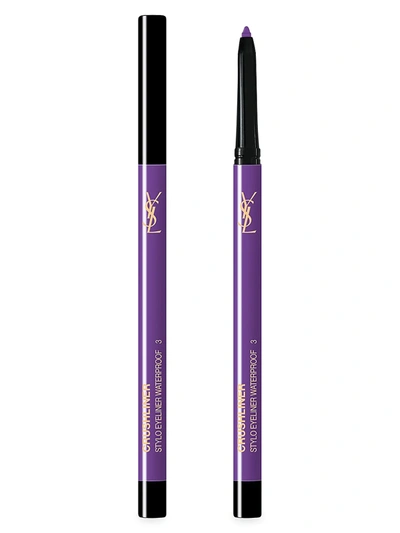 Shop Saint Laurent Women's Crushliner Waterproof Long-wear Precise Eyeliner In Purple