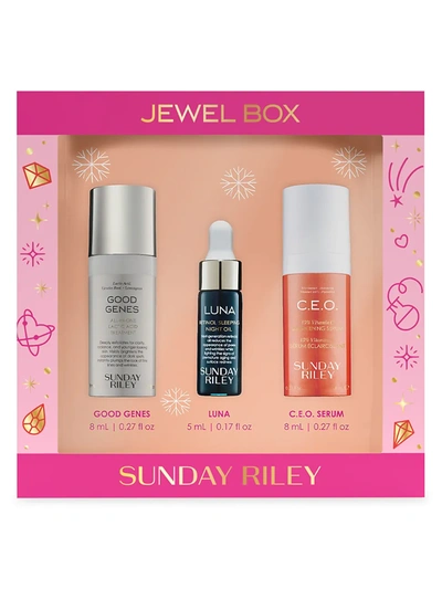 Shop Sunday Riley Women's Jewel Box Luxury Travel 3-piece Set