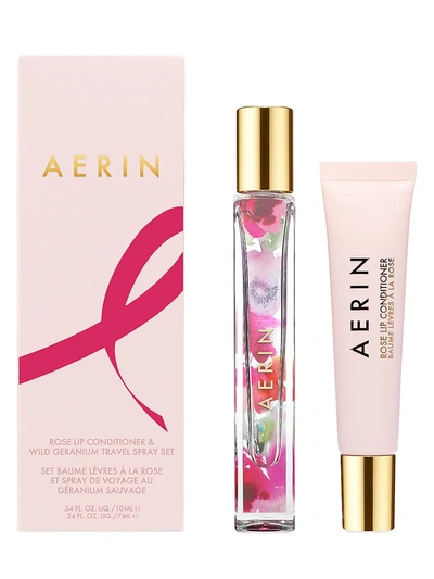 Shop Aerin Lip Care & Eau De Parfum Breast Cancer Research 2-piece Set