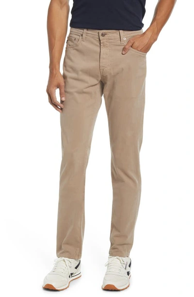 Shop Ag Slim Fit Pants In Silk Bamboo