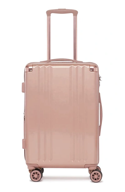 Shop Calpak Ambeur 22-inch Rolling Spinner Carry-on In Rose Gold