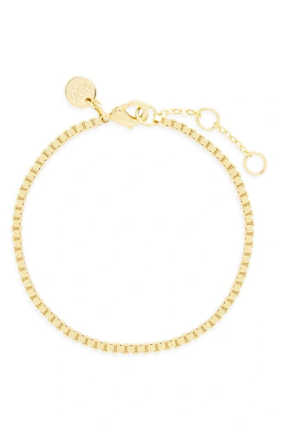 Shop Brook & York Emma Box Chain Bracelet In Gold