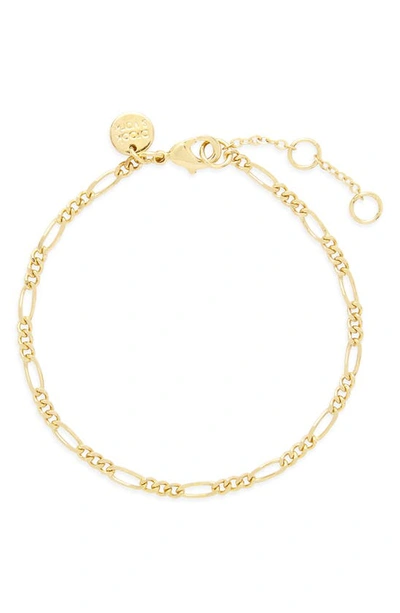 Shop Brook & York Lennon Figaro Chain Bracelet In Gold