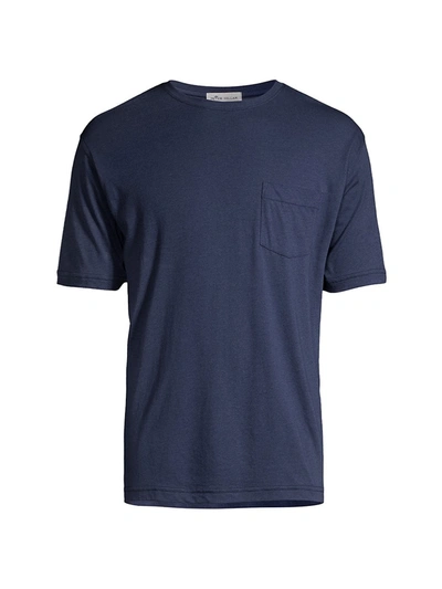 Shop Peter Millar Men's Seaside Summer T-shirt In Atlantic Blue
