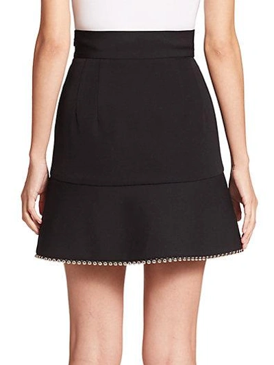 Shop Alexander Wang Studded A-line Skirt In Black