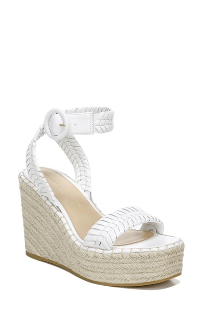 Shop Veronica Beard Rilla Espadrille Wedge Sandal In White