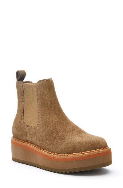 Shop Matisse Ronan Platform Chelsea Boot In Taupe