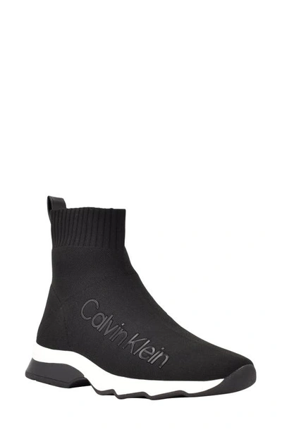 Shop Calvin Klein Karmina Sneaker Boot In Black