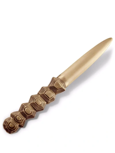 Shop L'objet Turtle Letter Opener In Gold