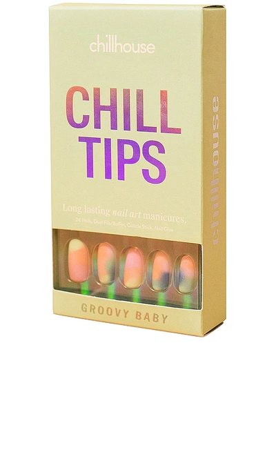 Chillhouse Groovy Baby Chill Tips Press-on Nails In Groovy Baby