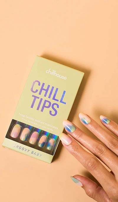 Chillhouse Groovy Baby Chill Tips Press-on Nails In Groovy Baby