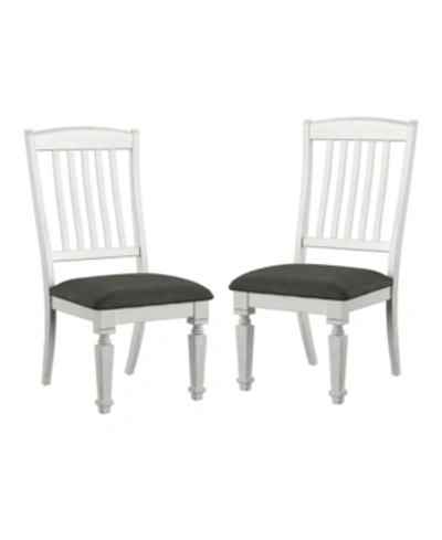Shop Furniture Of America Cassie Antique White Side Chair (set Of 2)