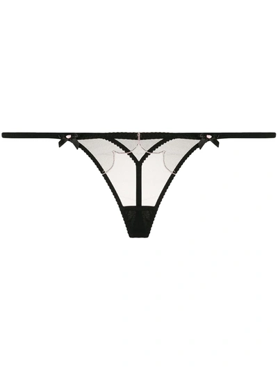 Shop Agent Provocateur Lorna Sheer Thong In Black