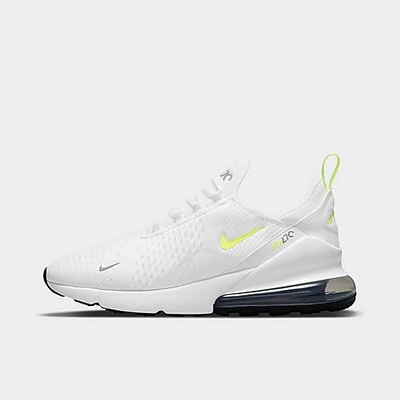 Shop Nike Men's Air Max 270 Casual Shoes In White/volt