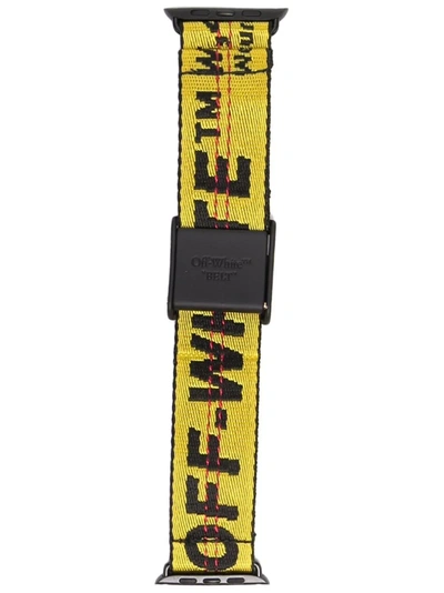 Shop Off-white 42mm Iwatch 2.0 Industrial Belt Band In Black