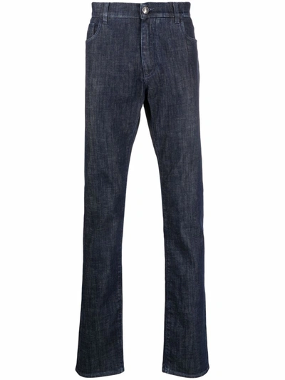 Shop Billionaire Super Straight-cut Jeans In Blue