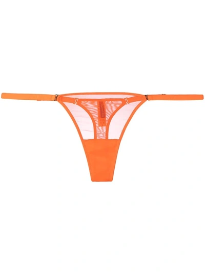 Shop Maison Close Corps À Corps Thong In Orange