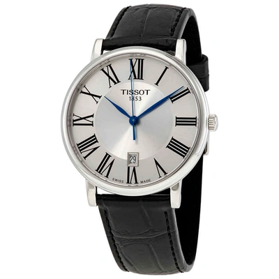 Shop Tissot Carson Premium Mens Quartz Watch T122.410.16.033.00 In Black / Blue / Silver