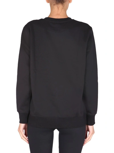 Shop Michael Michael Kors Sweatshirt With Laminated Logo In Black
