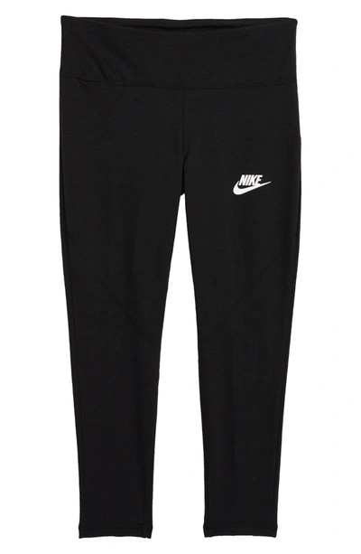 Shop Nike Sportswear Kids' Favorites Leggings In Black/ White
