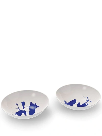 Shop Cassina Neige Soup Plates (set Of 2) In Weiss
