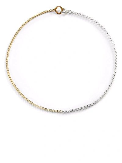 Norma Jewellery Mini Aquila Mixed Chain Necklace In Gold