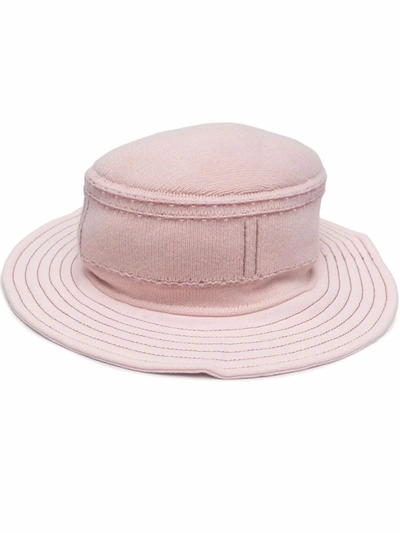Shop Barrie Wide-brim Sun Hat In Rosa