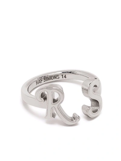 Shop Raf Simons Rs Brass Ring In Silber