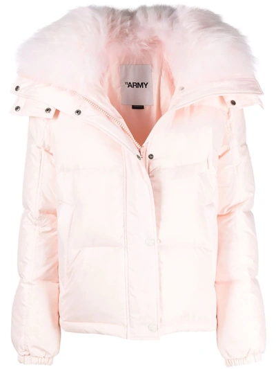 Shop Yves Salomon Ys Army Padded Down-filled Jacket In Pink