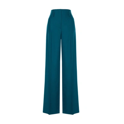 Shop Alberta Ferretti Wide-leg Pants In Blu