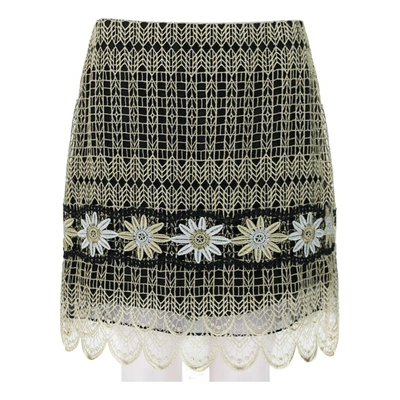 Pre-owned Erdem Mid-length Skirt In Gold