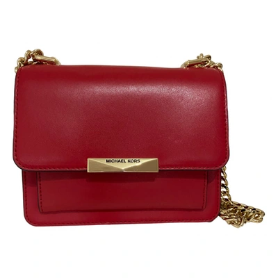 Leather crossbody bag Michael Kors Red in Leather - 33156107