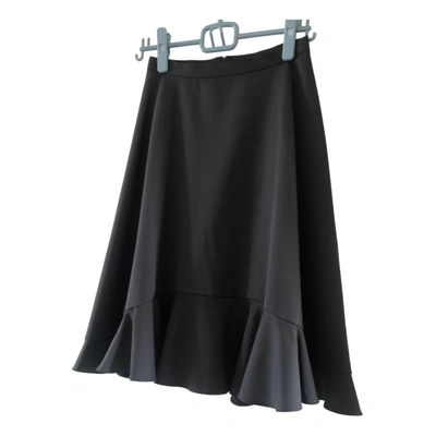 Pre-owned Edeline Lee Mid-length Skirt In Black