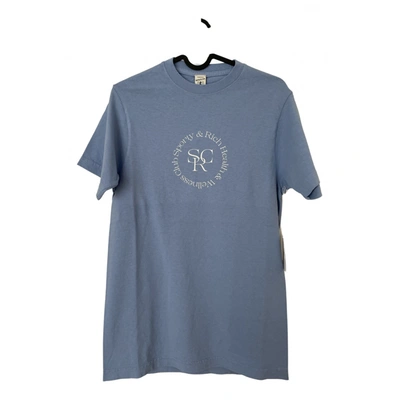 Pre-owned Sporty And Rich T-shirt In Blue