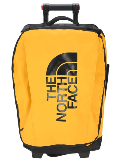 Shop The North Face North Face Rolling Thunder 22 Suitcase In Yellow Black